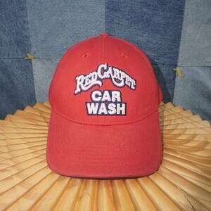 OSFA - Vintage Y2K red carpet car wash embroider puff hat